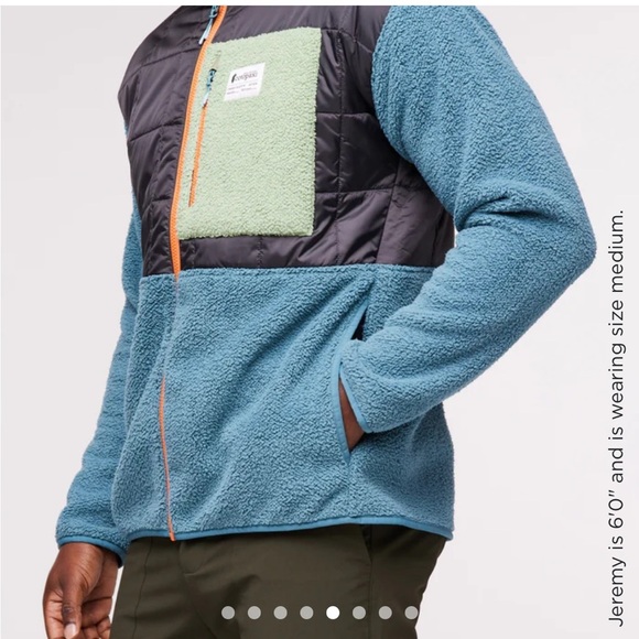 Cotopaxi Men's Large Trico Hybrid Jacket Grey Blue NWT Hood Graphite Blue - Picture 8 of 14